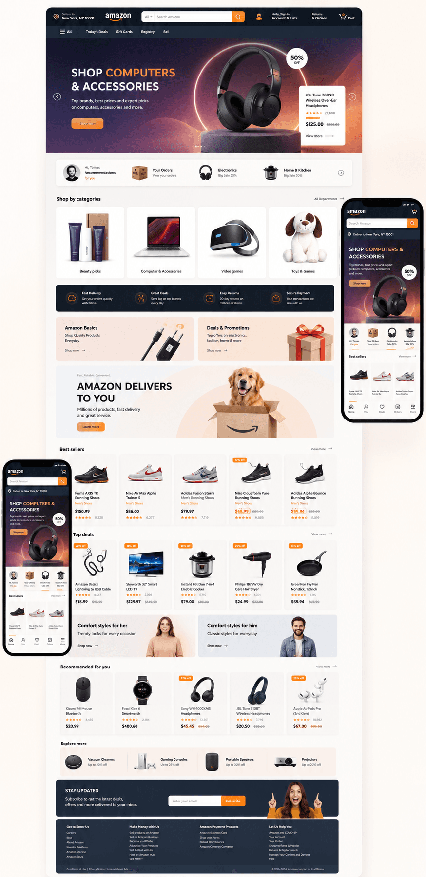 The rebuilt product page with a sticky buy box and inline ingredient panel.